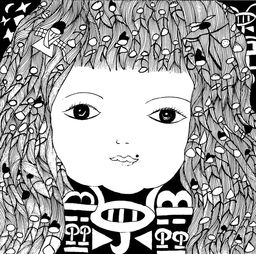 儿童自画像女孩，儿童自画像男孩