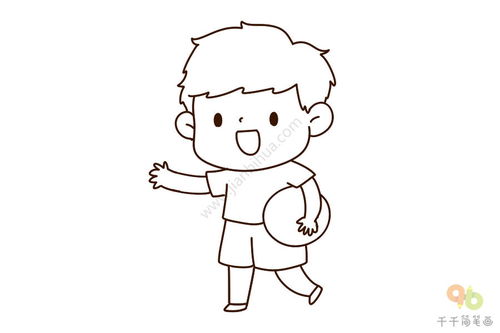 人简笔画男孩(大人)，人物简笔画男孩 帅气