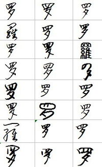 罗字怎么写好看签名，罗字的logo设计