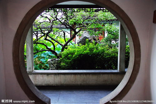 月洞门隔断，月洞门图片