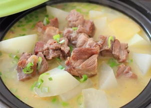 萝卜炖牛腩的家常做法步骤，清炖白萝卜炖羊肉的做法