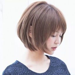 波波发型图片，波波发型图片女短发