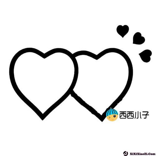 爱心简笔画图片大全 彩色 可爱，爱心简笔画图片大全大图 彩色