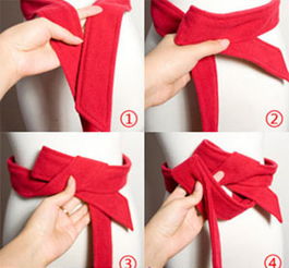 风衣腰带蝴蝶结打法，裙子腰带蝴蝶结的打法