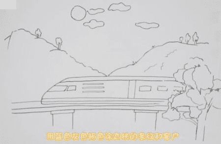 高铁怎么画好看又漂亮又简单，高铁怎么画简笔画