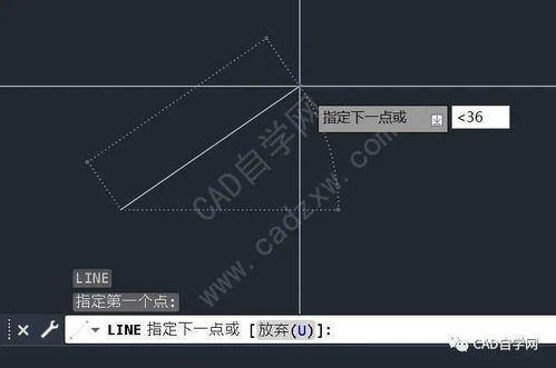 cad如何画指定角度的线，cad画直线怎么输入角度和长度