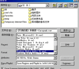 声音文件格式扩展名，视频文件格式