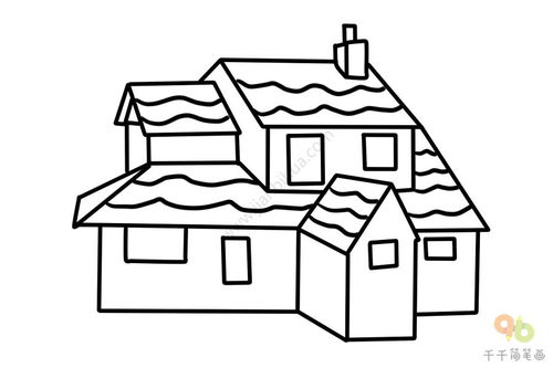 房子简笔画图片大全简单又漂亮，房子简笔画图片大全带颜色