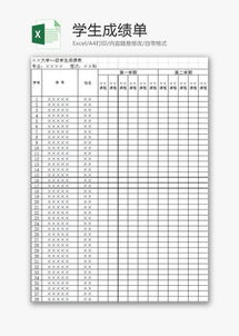 成绩表如何按成绩自动排名，成绩表excel模板