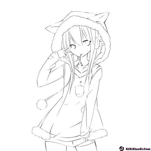 少女怎么画动漫人物