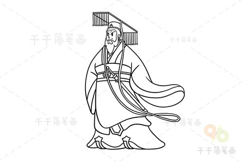 秦始皇简笔画
