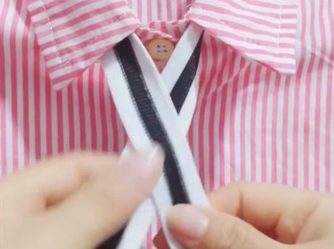 衬衣蝴蝶结怎么打
