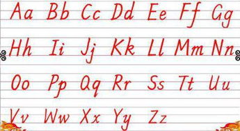 26个大小写字母表
