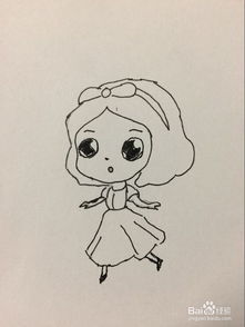画一个简单漂亮的公主
