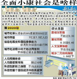 小康社会的标准
