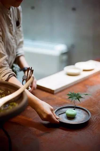 早上喝茶
