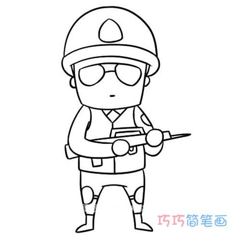 古代士兵怎么画