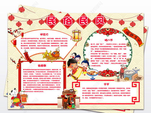 民俗文化手抄报
