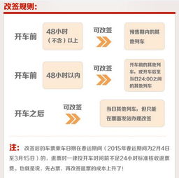 动车票改签规则
