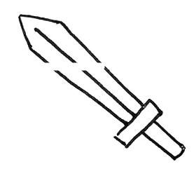 宝剑简笔画
