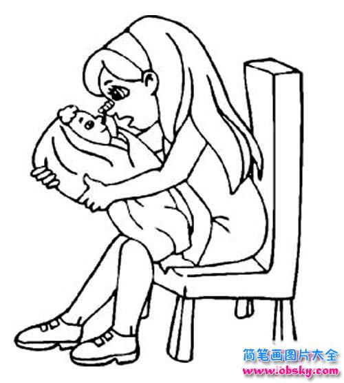 妈妈的画像怎么画