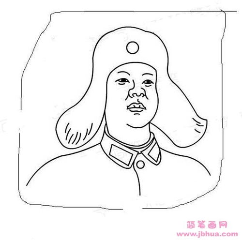雷锋怎么画简笔画
