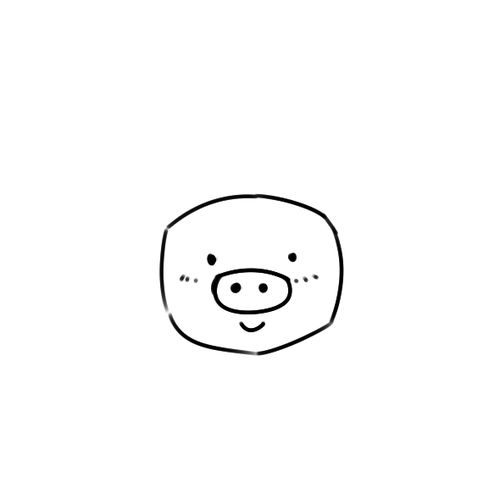 简单猪怎么画
