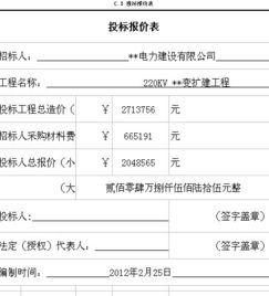 投标报价说明
