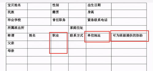 家长职业怎么填写
