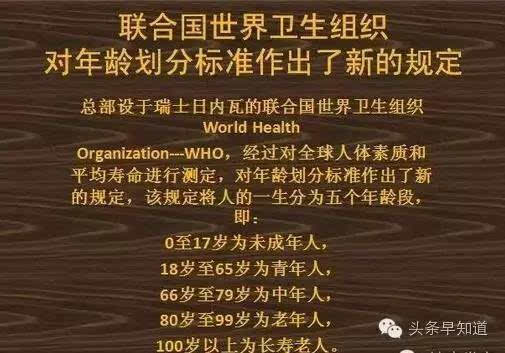 老年人的年龄划分标准是什么