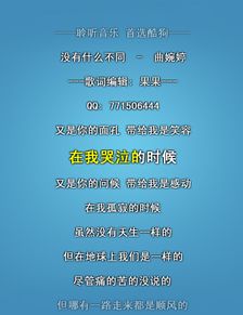 没有什么不同歌词
