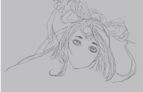 貂蝉简笔画
