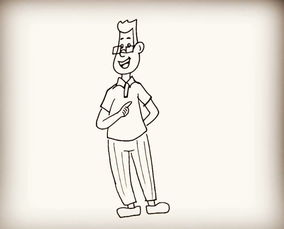 小头爸爸简笔画
