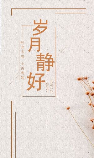 岁月静好的意思是什么?