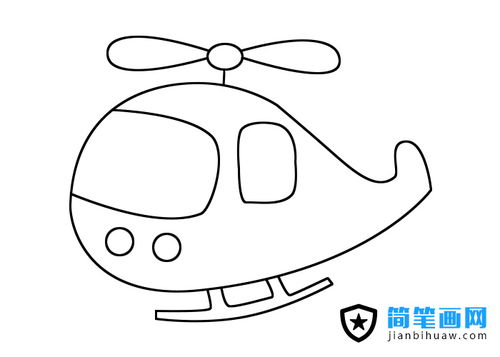 直升机简笔画(图文)