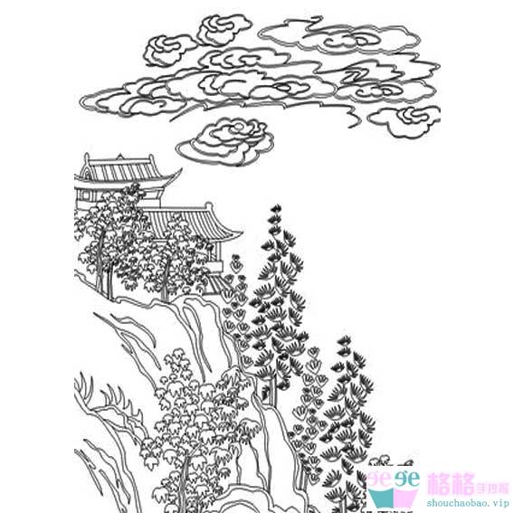 风景图片山水画
