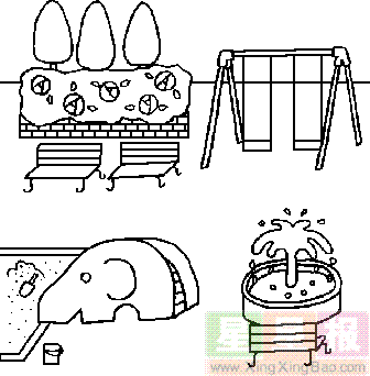 公园里坐的船怎么画简笔画