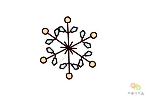 雪花简笔画