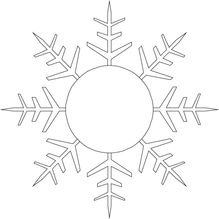 雪花的简笔画

