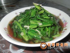 蒜蓉油麦菜的做法
