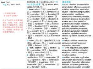 sion结尾的单词

