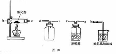 氨气与氧气反应
