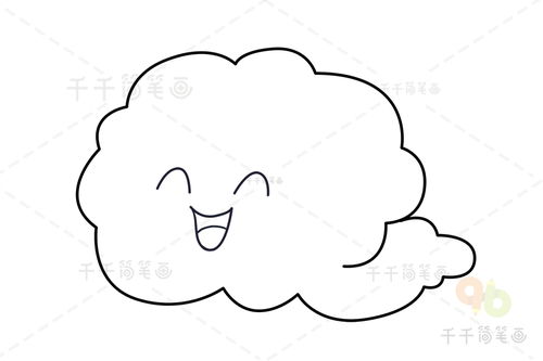 白云简笔画怎么画