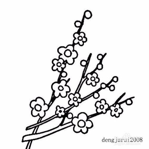 梅花树怎么画
