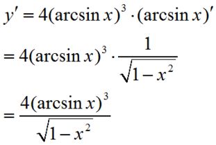 arcsinx的导数
