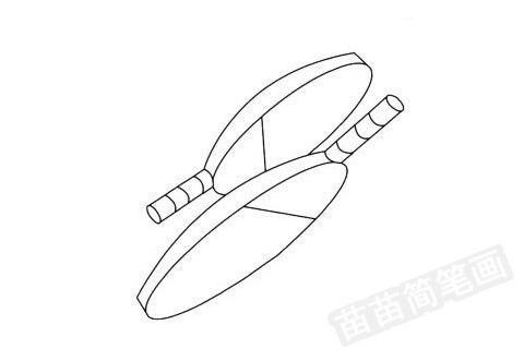 乒乓球简笔画
