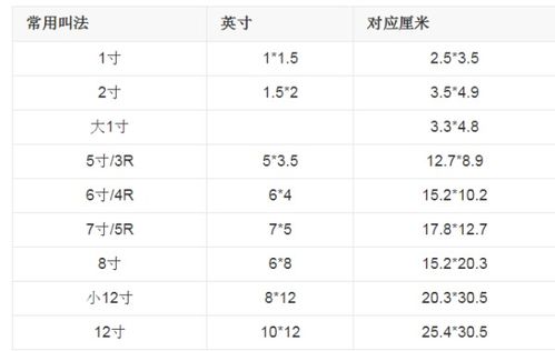 6寸照片多大参照物
