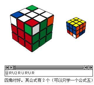 三阶魔方第三层公式
