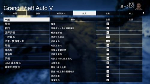 gta5按键
