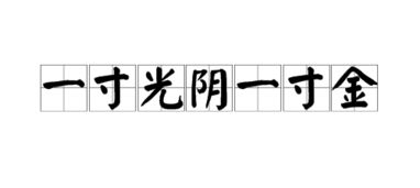一寸光阴一寸金寸金难买寸光阴的意思